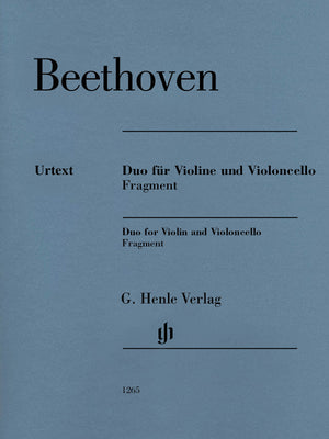 Beethoven: Duo for Violin and Cello