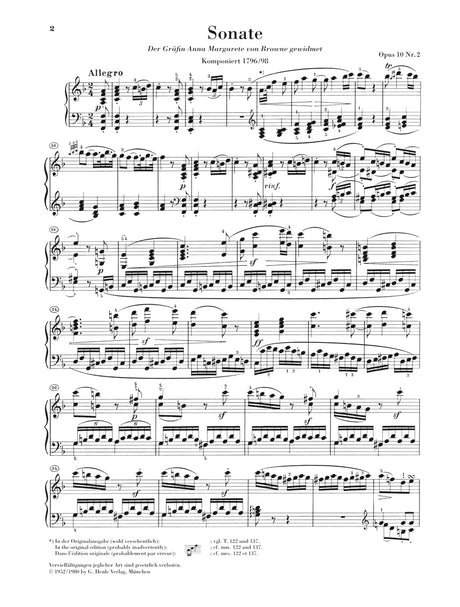 Beethoven: Piano Sonata No. 6 in F Major, Op. 10, No. 2