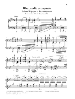 Liszt: Rhapsodie espagnole