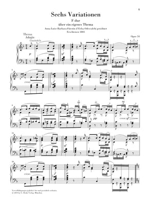 Beethoven: 6 Variations in F Major, Op. 34