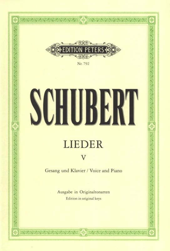Schubert: Lieder - Volume 5