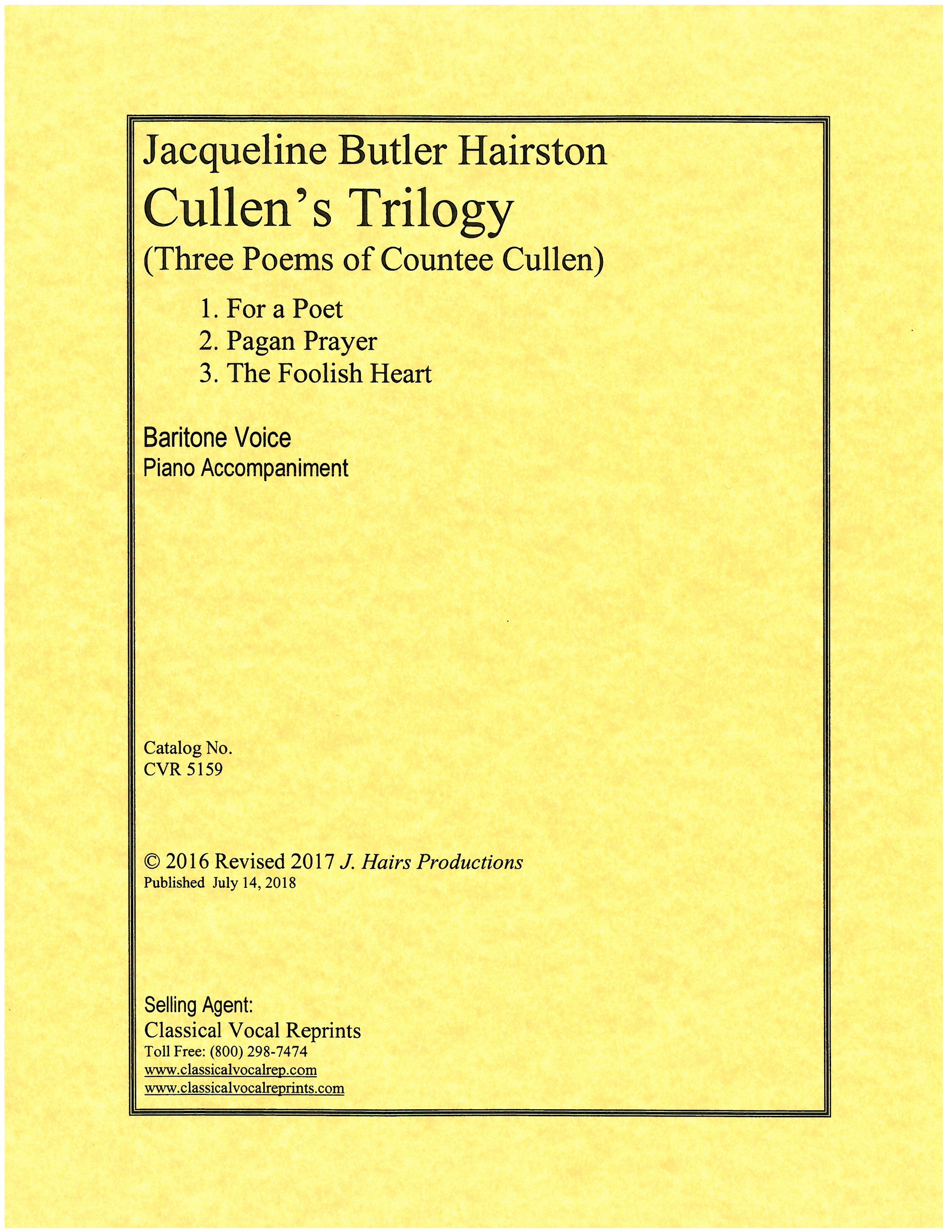 Hairston: Cullen's Trilogy