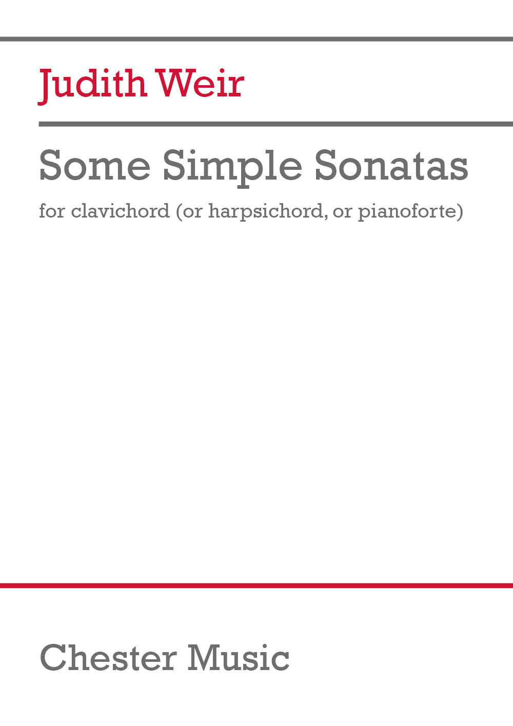 Weir: Some Simple Sonatas