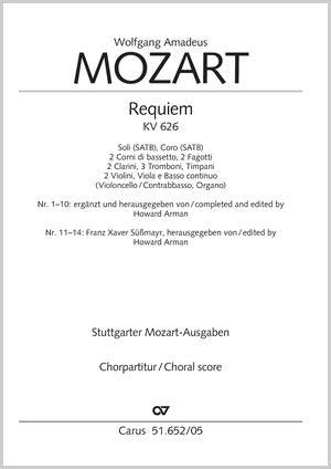 Mozart: Requiem, K. 626 (completed by Arman)