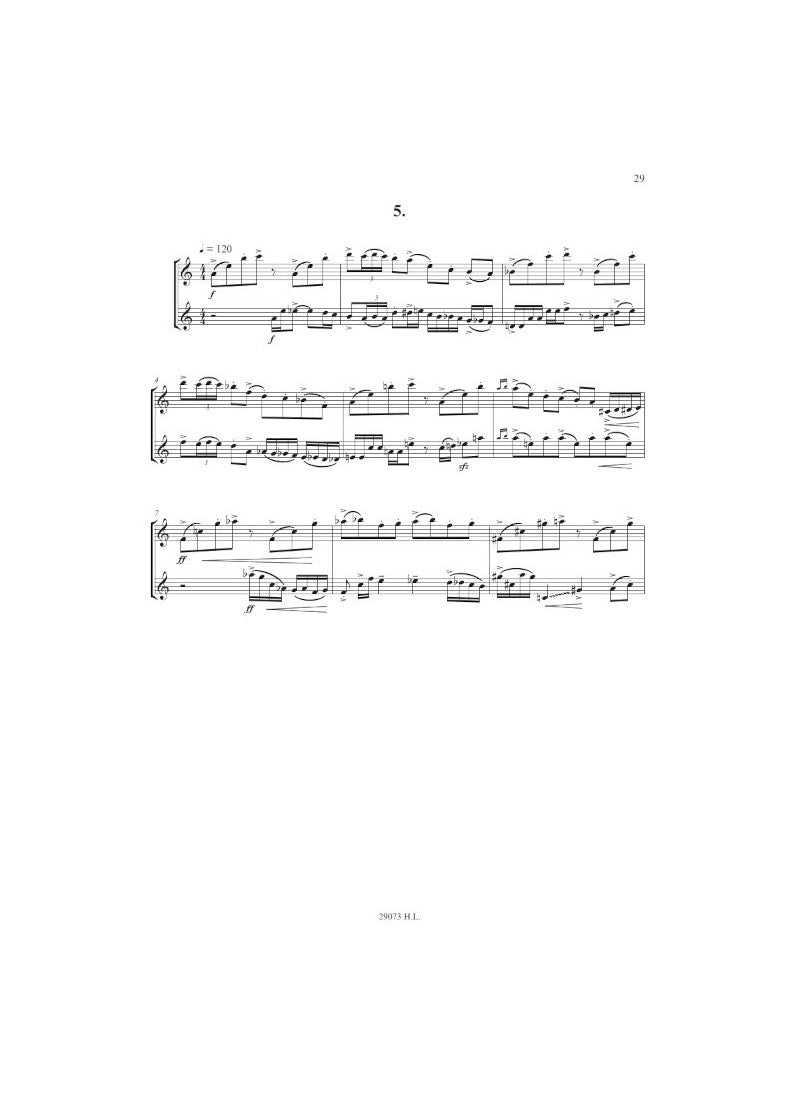 Piazzolla: Tango-Études (for 2 flutes)