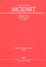 Mozart: Missa in C Minor, K. 139 (47a)