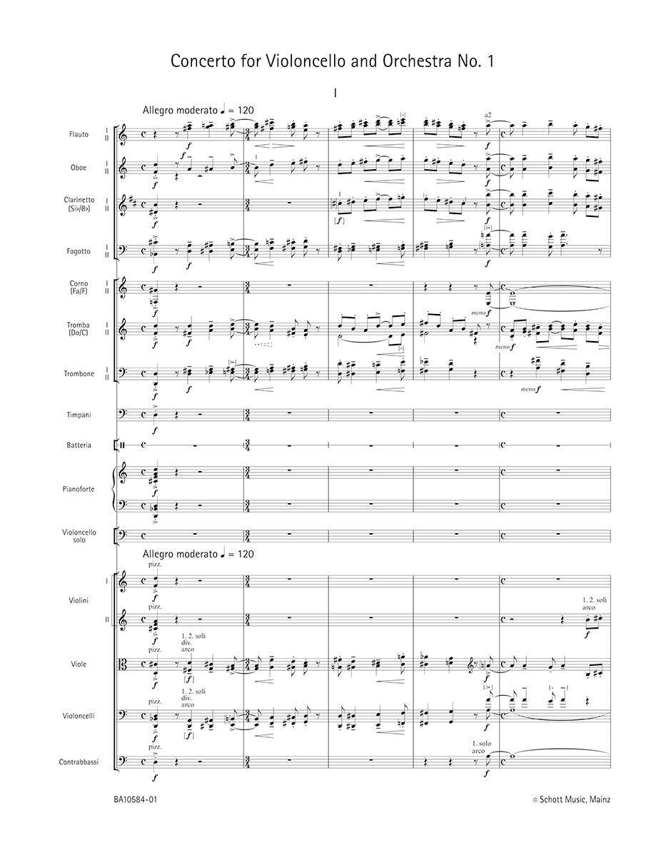 Martinů: Cello Concerto No. 1, H 196