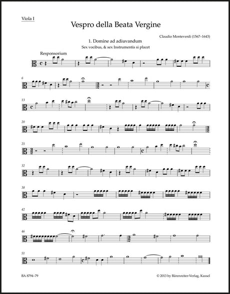 Monteverdi: Vespro della Beata Vergine