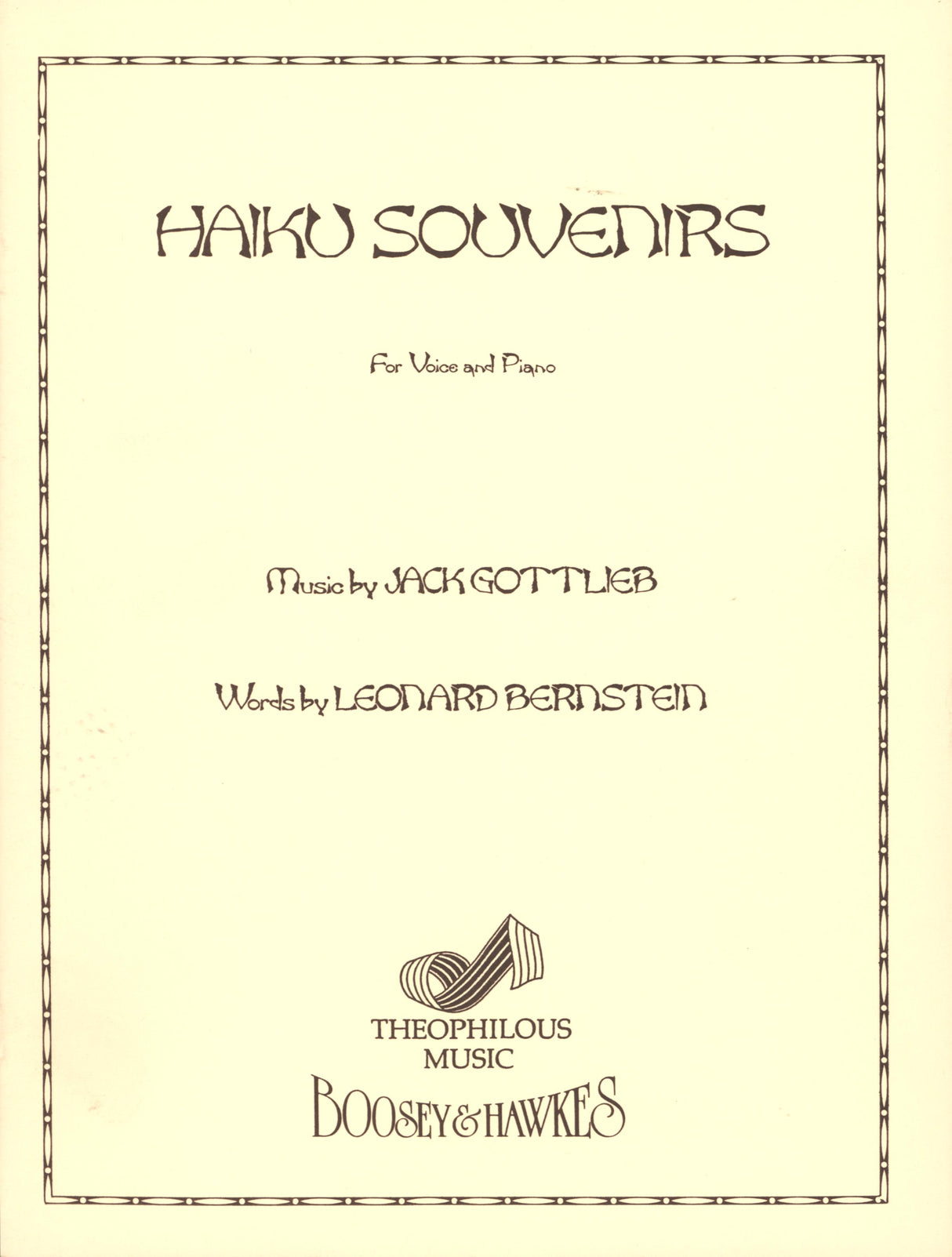 Gottlieb: Haiku Souvenirs