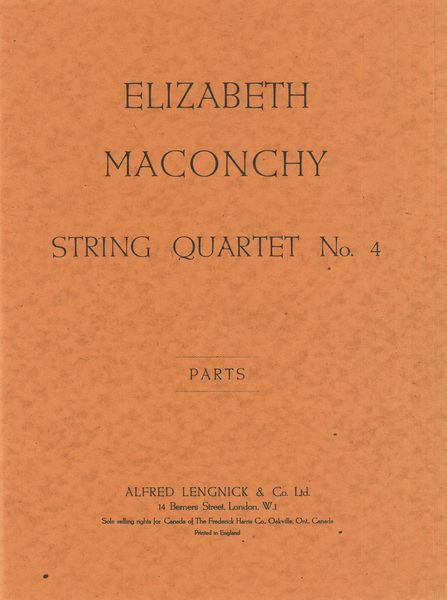 Maconchy: String Quartet No. 4