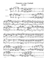 Bach: Concerto a due Cembali senza ripieno, BWV 1061a