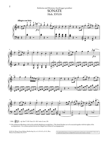 Haydn: Piano Sonata in C Major, Hob. XVI:35