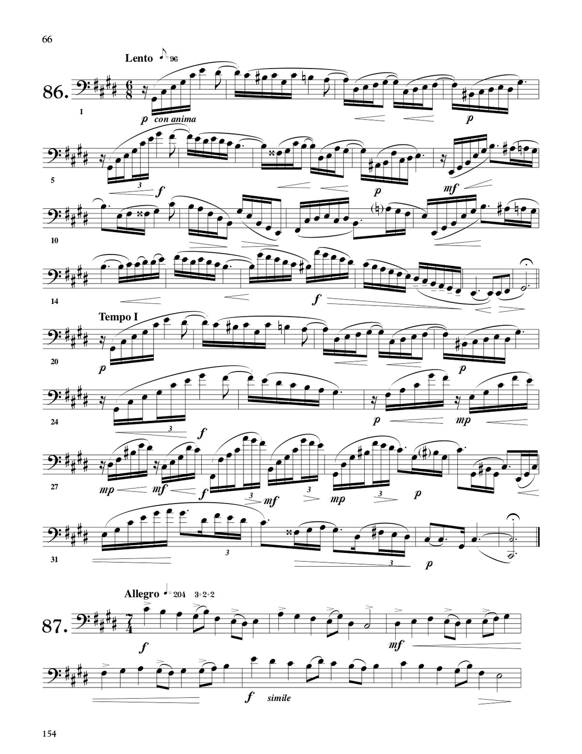 Fink: Advanced Musical Etudes for Trombone and Euphonium in Bass Clef