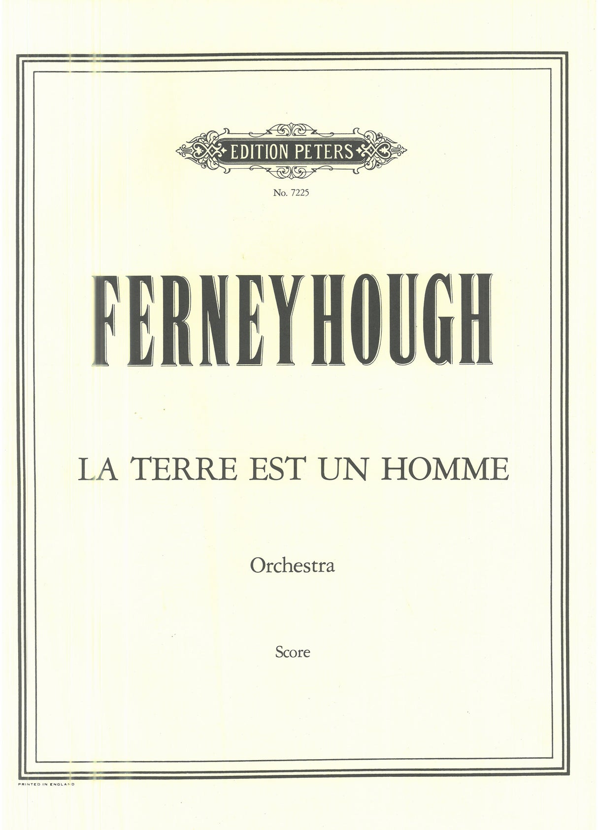 Ferneyhough: La Terre est un Homme