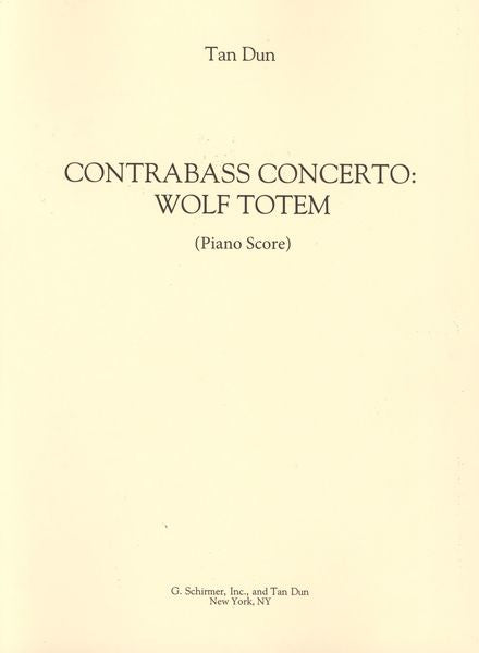 Tan: Double Bass Concerto
