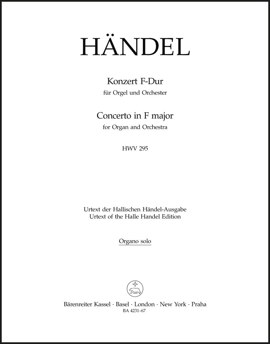 Handel: Organ Concerto No. 13 in F Major, HWV 295