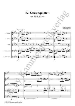 Boccherini: String Quintet in A Major, G 316, Op. 29, No. 4