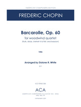 Chopin: Barcarolle, Op. 60 (arr. for woodwind quartet)