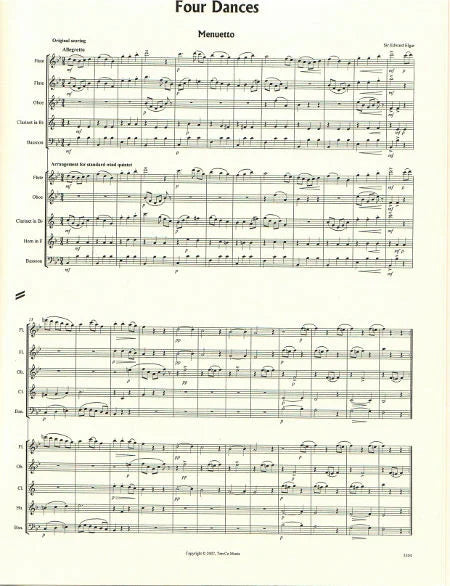 Elgar: 4 Dances, Op. 6, No. 4 (Original Instruments & arr. for Wind Quintet)