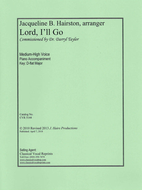 Hairston: Lord, I'll Go