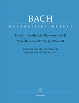 Bach: Miscellaneous Works for Piano - Volume 2