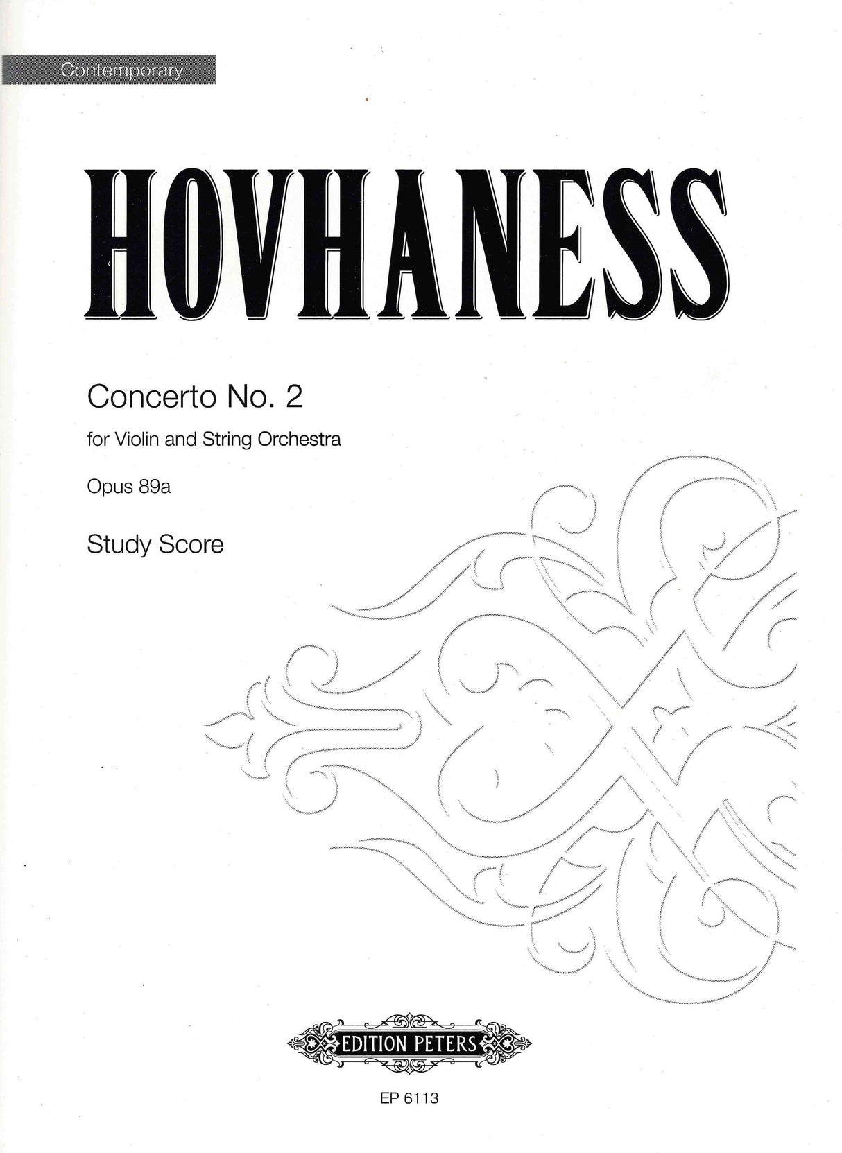 Hovhaness: Violin Concerto No. 2 Op 89a