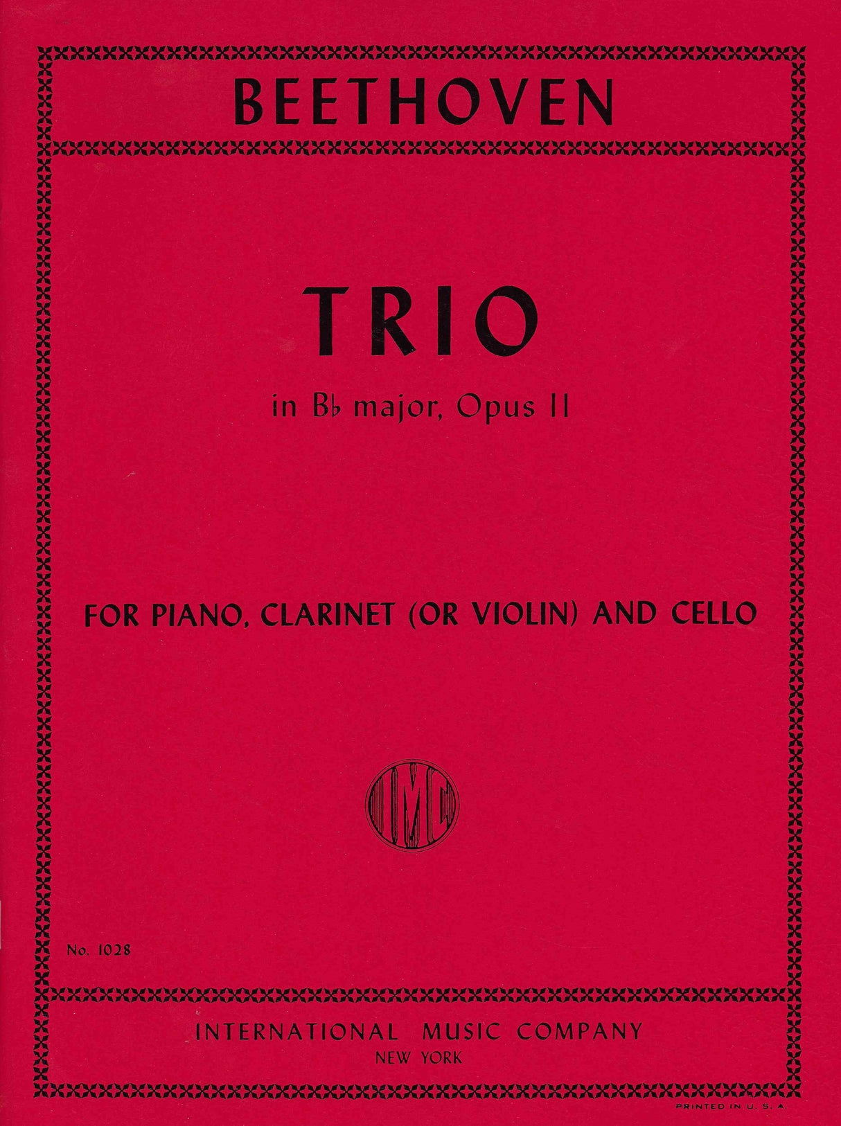 Beethoven: Trio in B-flat Major, Op. 11
