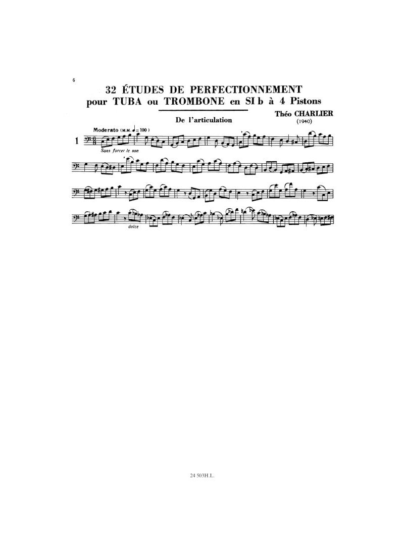 Charlier: 32 Études de perfectionnement
