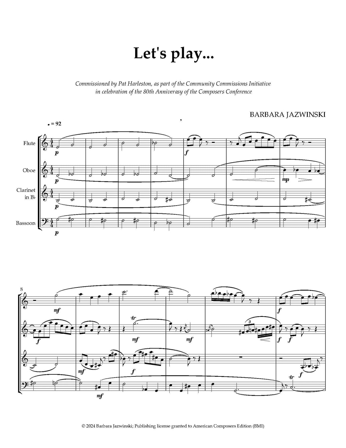 Jazwinski: Let's Play...