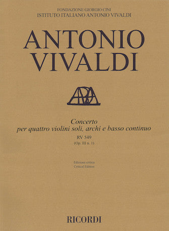 Vivaldi: L'Estro Armonico, RV 549, Op. 3, No. 1