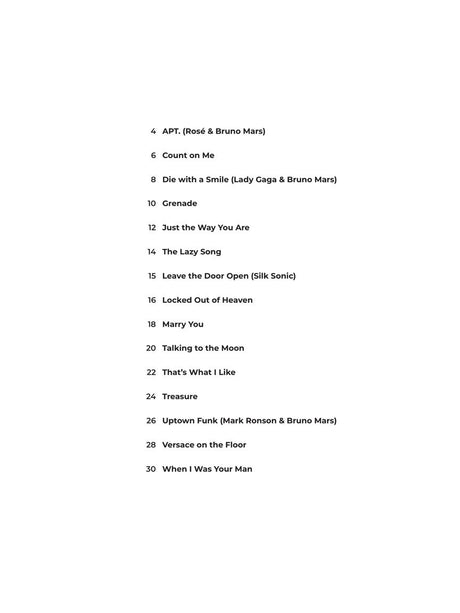 Bruno Mars – Super Easy Songbook