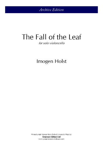 I. Holst: The Fall of The Leaf
