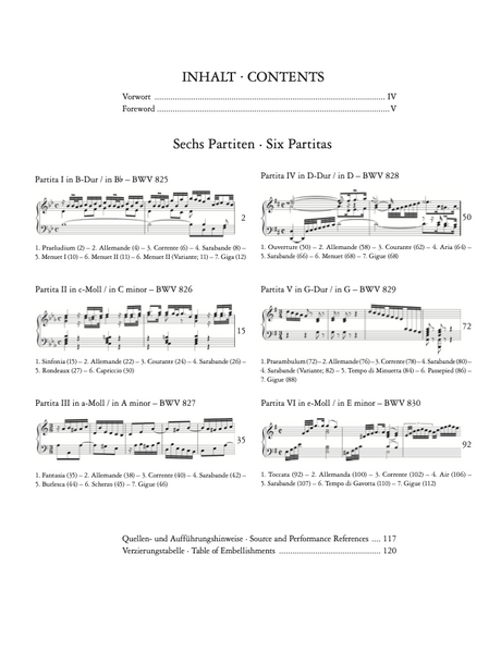 Bach: Six Partitas BWV 825–830