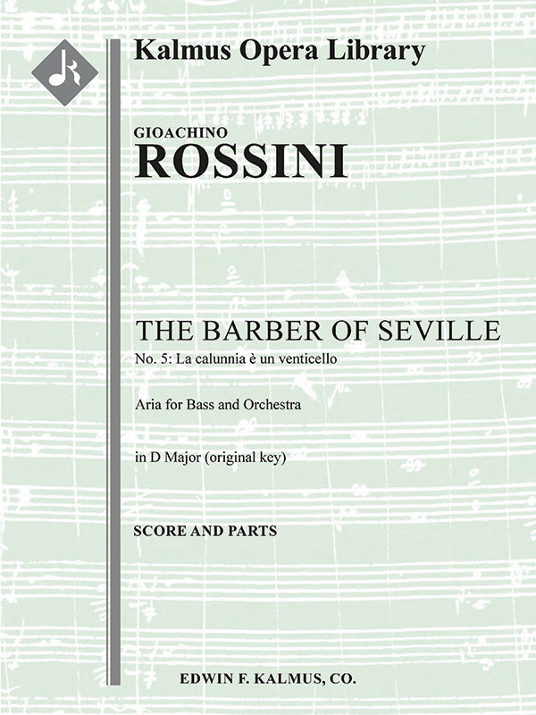 Rossini: La calunnia from The Barber of Seville, Act I
