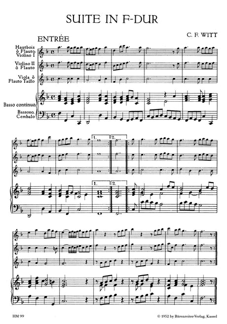 Witt: Suite in F Major