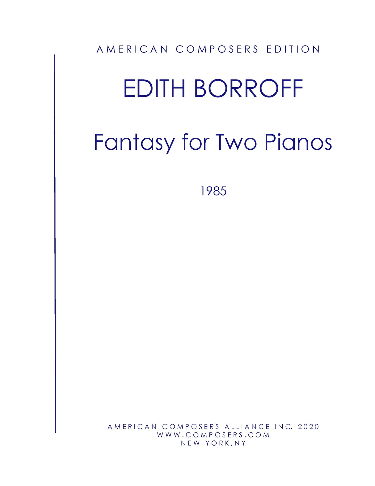 Borroff: Fantasy