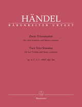 Handel: 2 Trio Sonatas, HWV 402 & 396