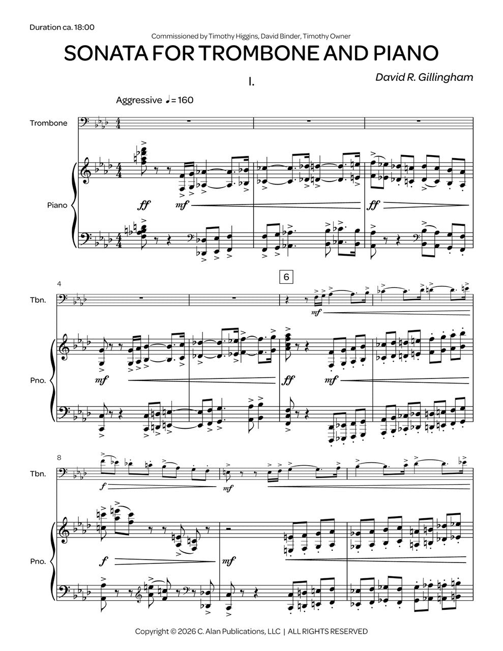 Gillingham: Trombone Sonata