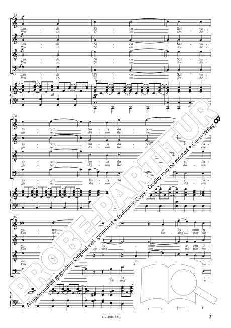 Mendelssohn: Lauda Sion, Op. 73