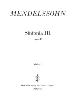 Mendelssohn: Sinfonia No. 3 in E Minor, MWV N 3