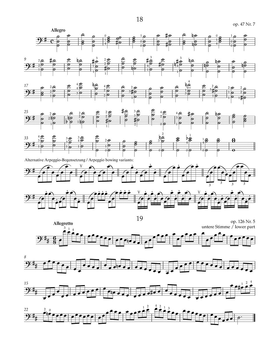 Dotzauer: Etudes for Cello