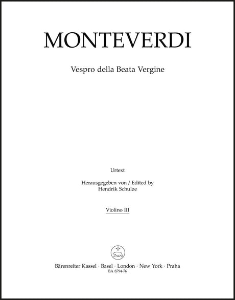 Monteverdi: Vespro della Beata Vergine