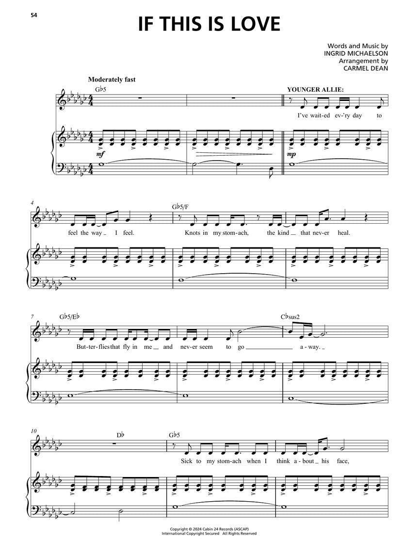 The Notebook – The Musical - Vocal Selections