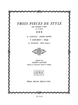 3 Pièces de Style (arr. for trombone & piano)