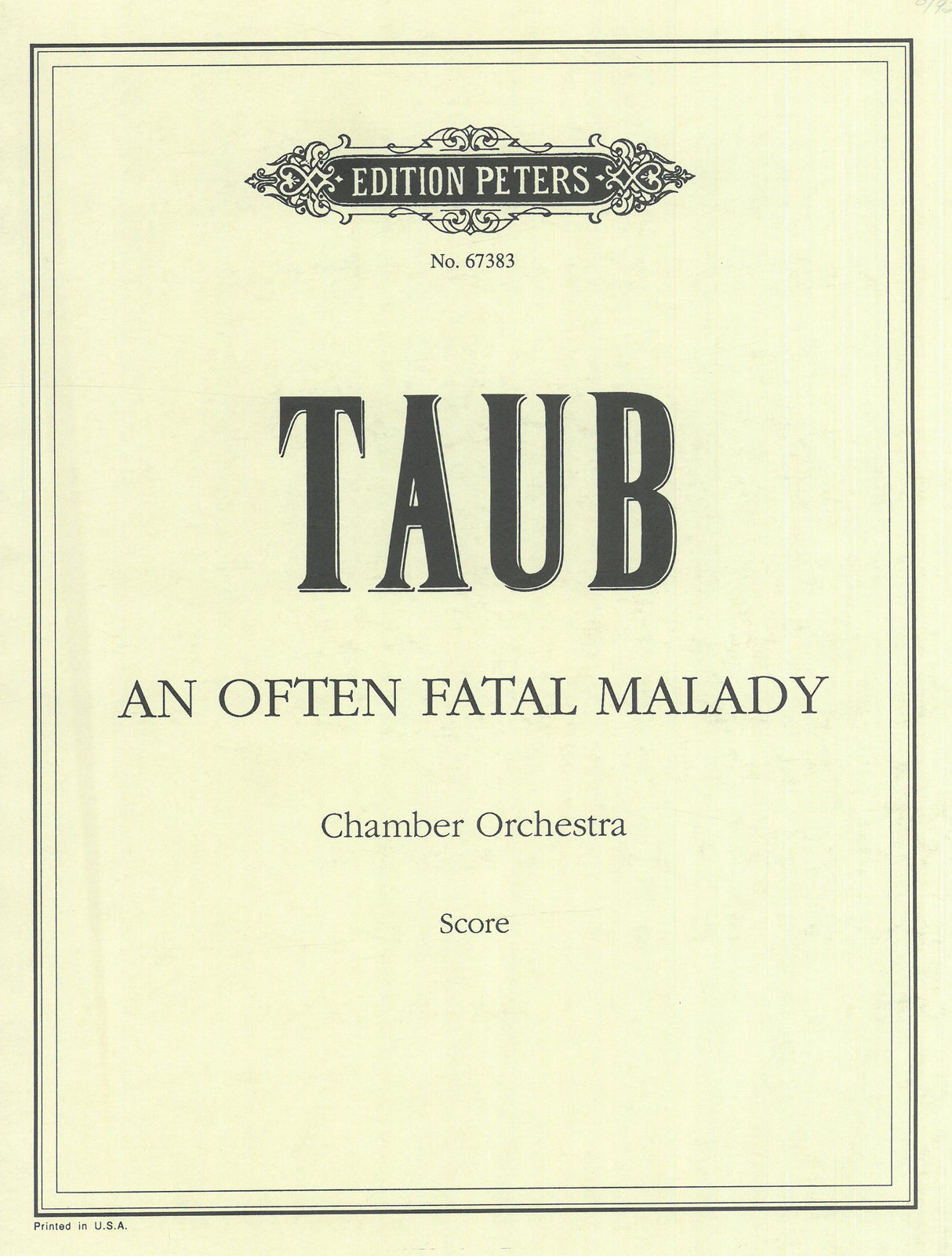 Taub: An Often Fatal Malady