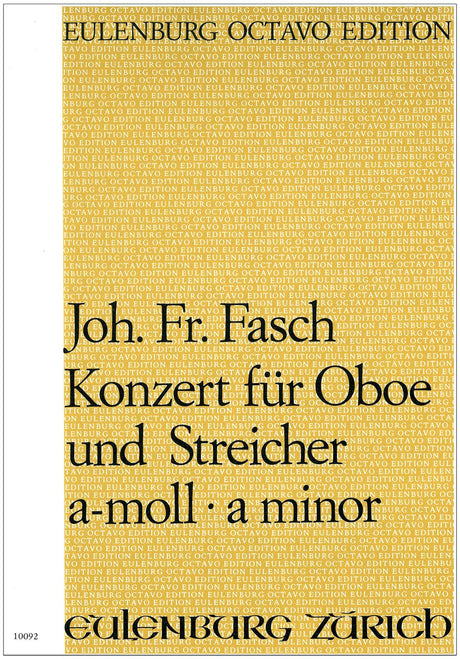 Fasch: Oboe Concerto