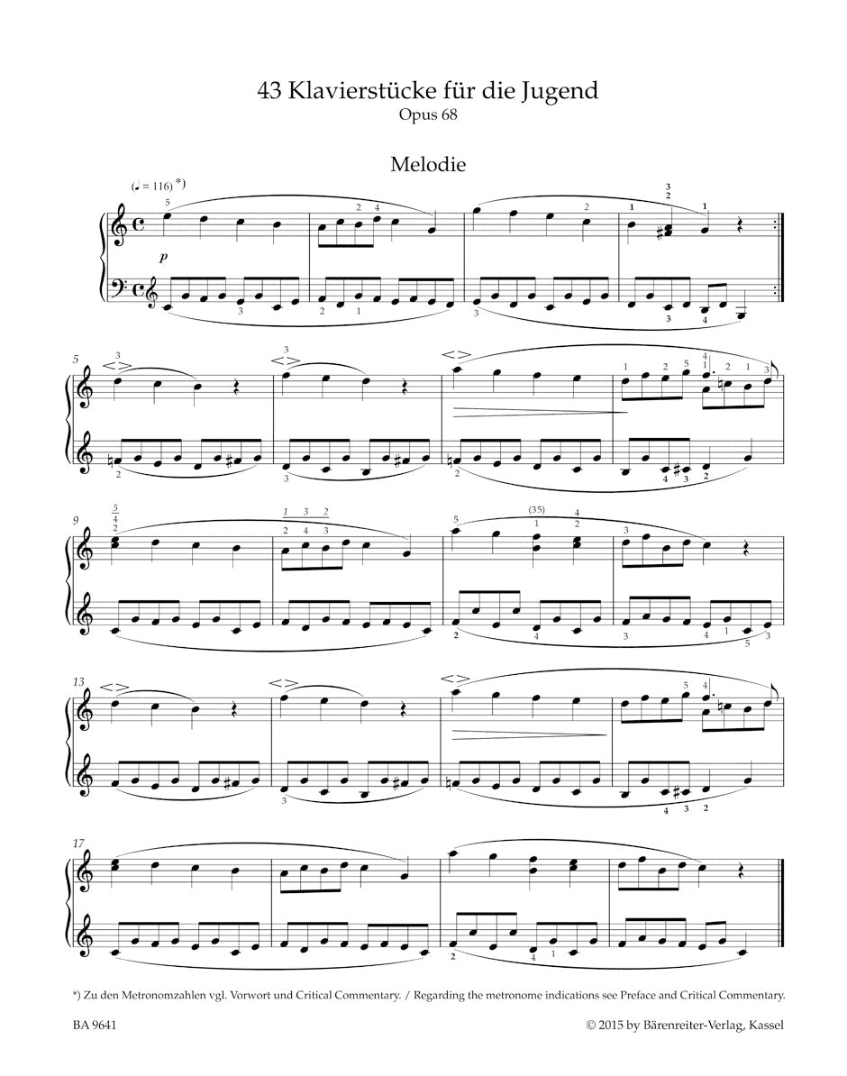 アンティーク楽譜Schumann Children's Pieces Schumann: Album for the Young, Op. 68 – Ficks Music