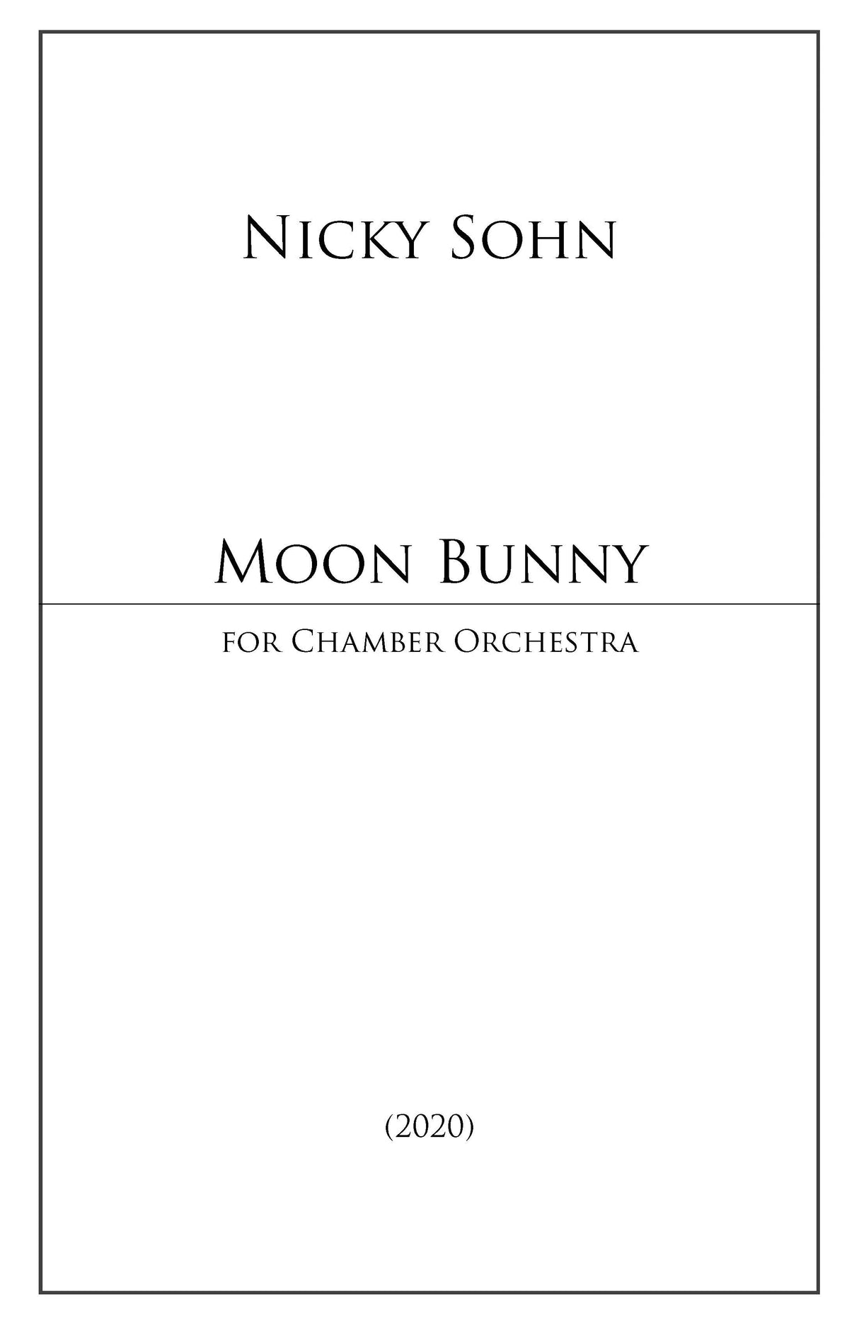 Sohn: Moon Bunny