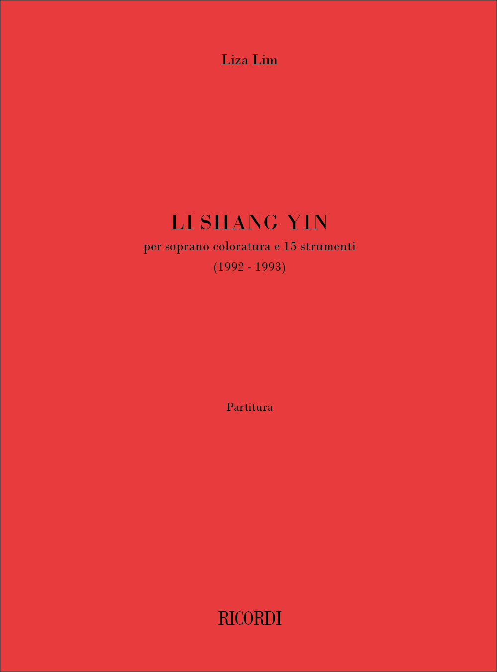 Lim: Li Shang Yin