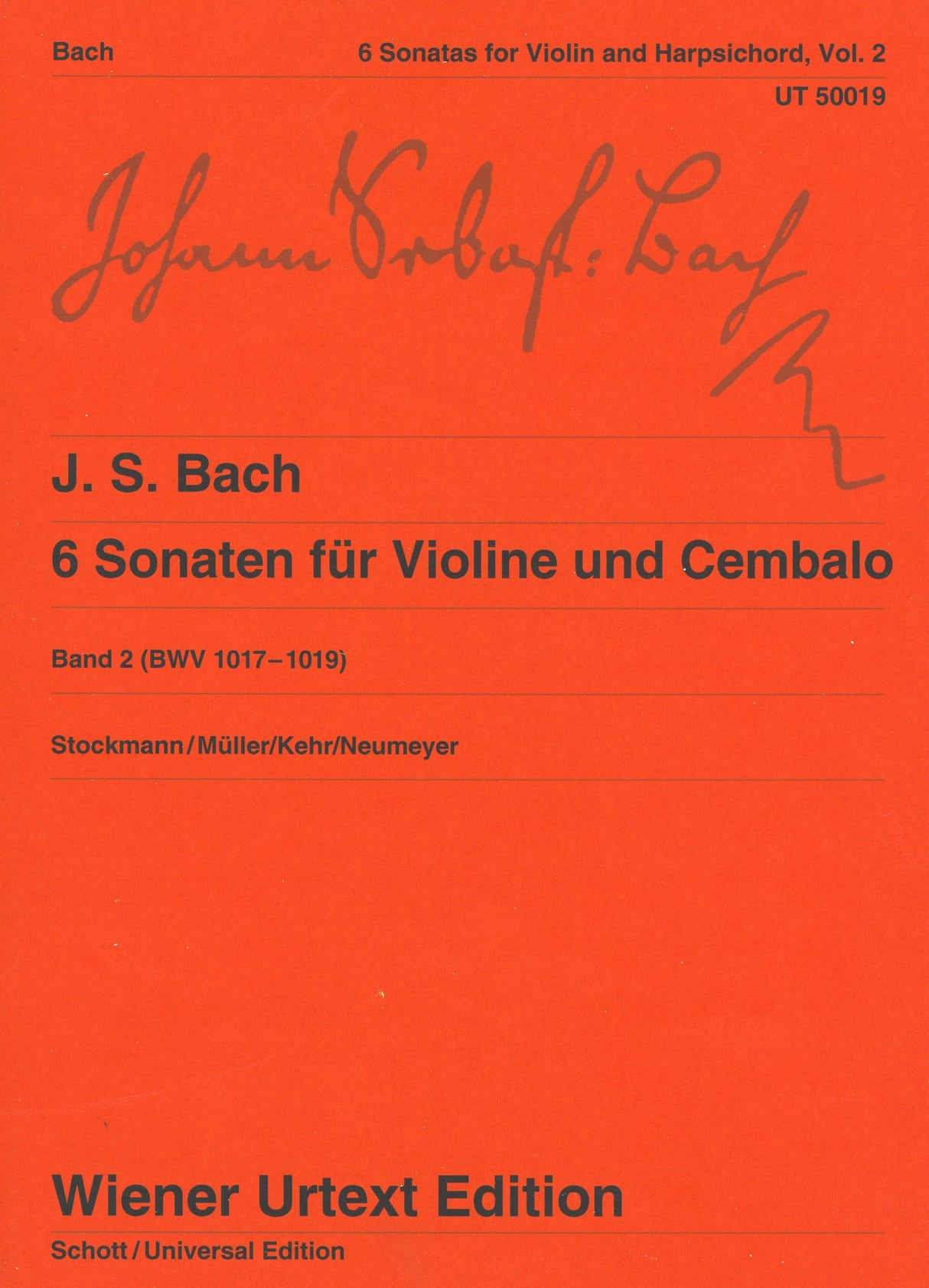 Bach: Violin Sonatas Nos. 4-6 BWV 1017-1019